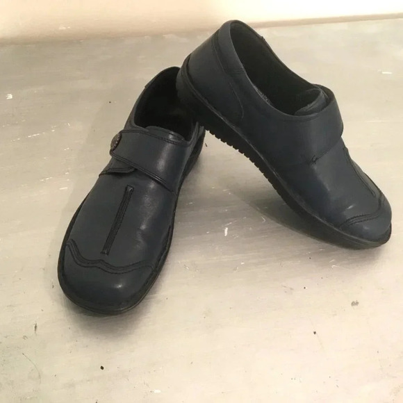 Volks Walkers Koeln Slip-On Navy leather loafers Hand Made Size 41 Eur - Picture 3 of 13